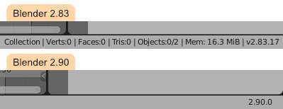 diferencias entre Blender 2.83 y 2.90